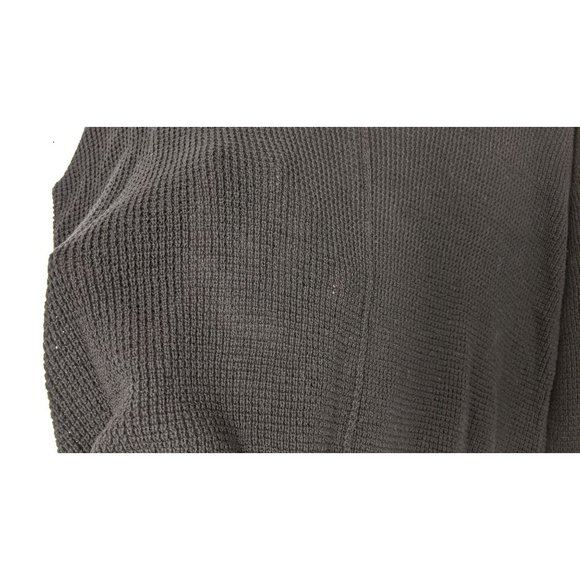 NWT Sweet Romeo Black Seed Stitch Pullover Sweater Semi Sheer Side Slit - Picture 8 of 8